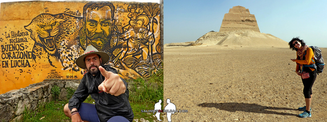 Oscar Cacho y Saioa Prado Egipto y México a su aire.