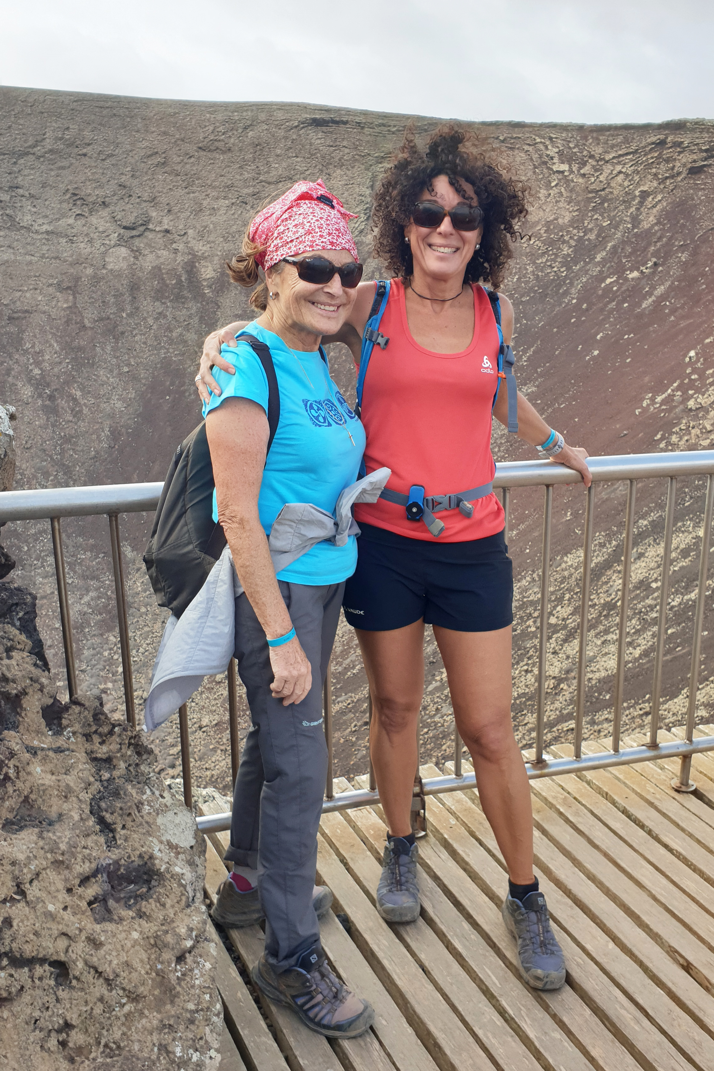 Ana González y Joseba Vélez recuerdan a Araceli Tamayo. Juntos por la Jordan Trail.
