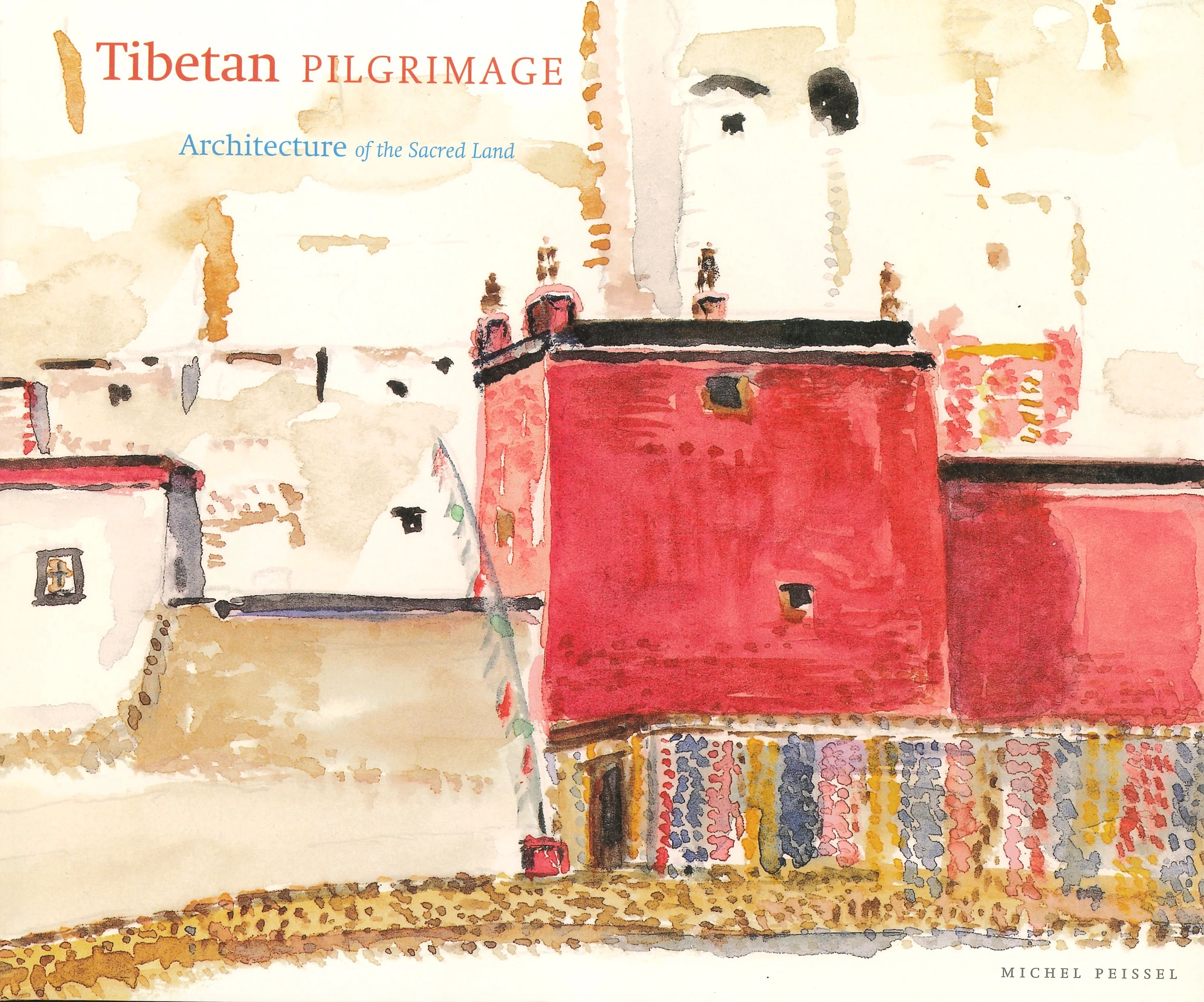 Michel Peissel. Pinta en acuarelas la arquitectura tibetana.